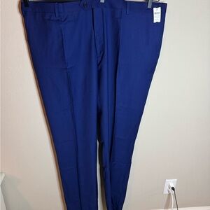 Renoir Men’s Royal Blue Dress Pants 48x36 NWT